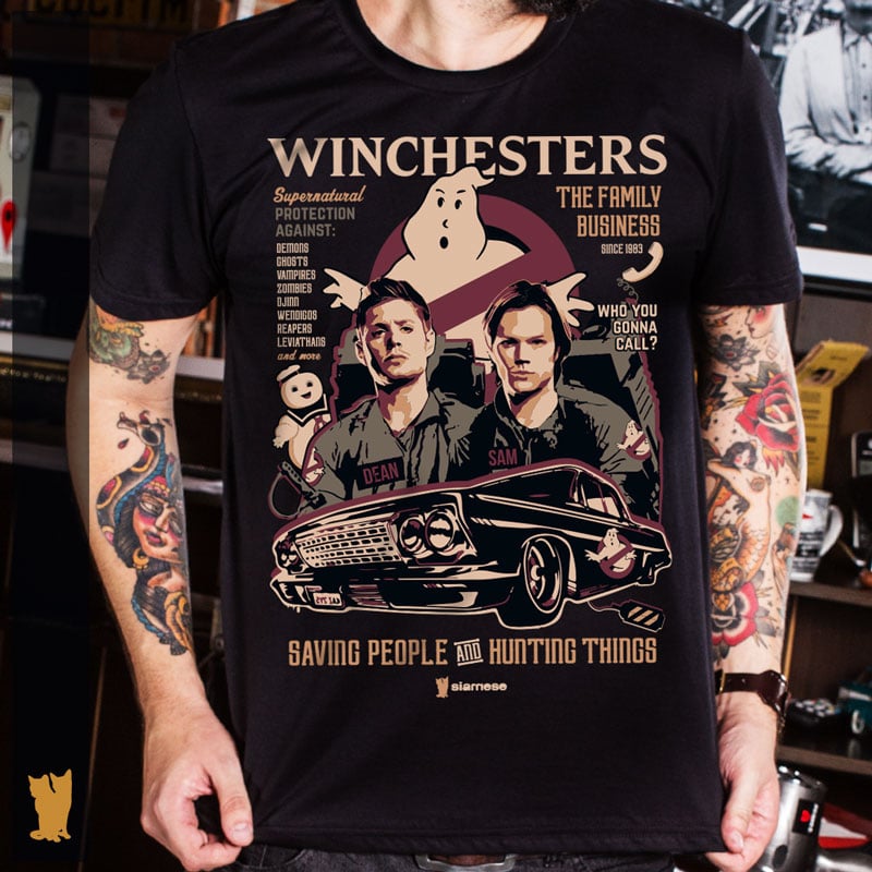 Nome do produto: SIAMESE SUPERNATURAL WINCHESTERS