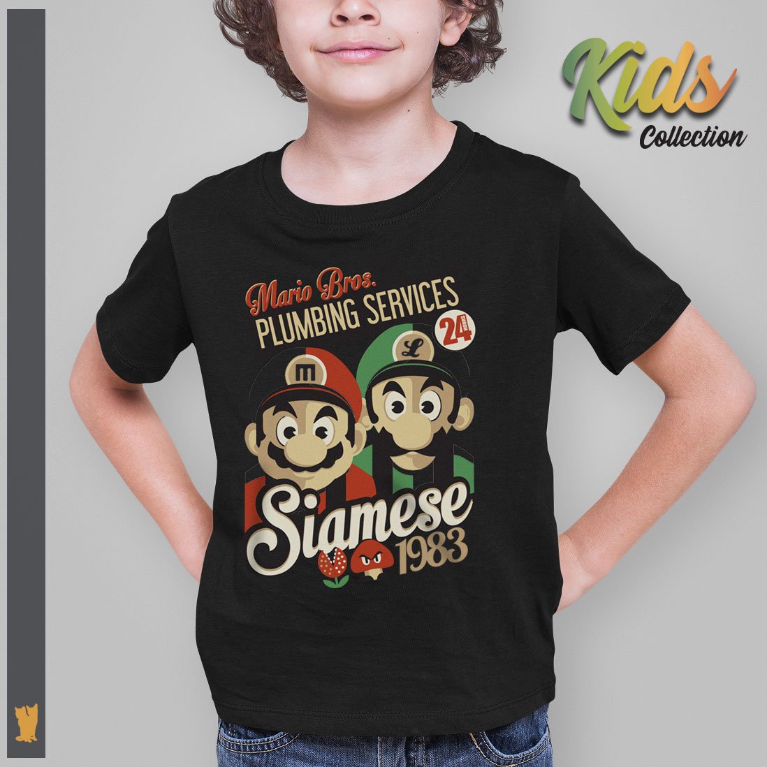 Nome do produto: SIAMESE KIDS MARIO BROS 1983