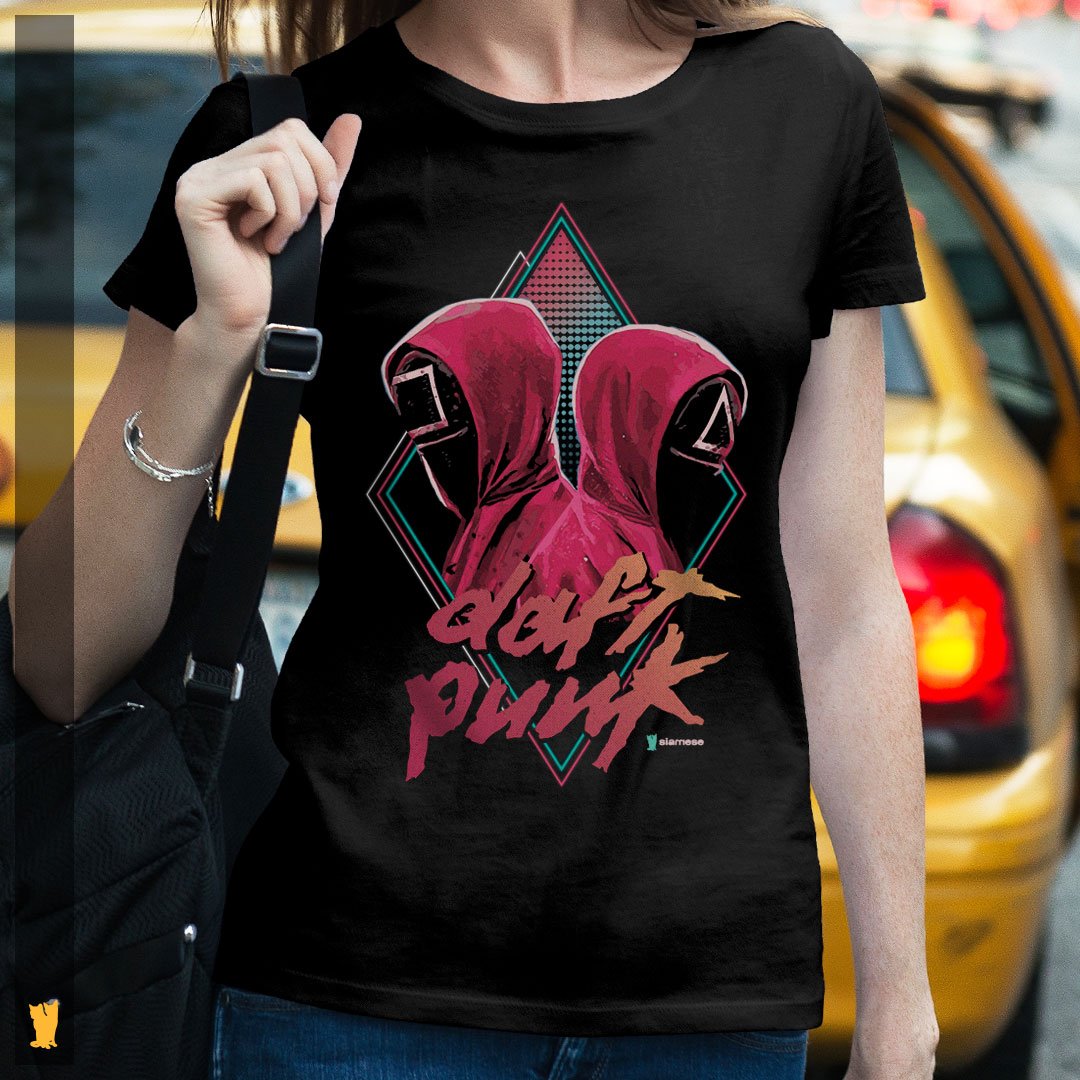 Nome do produto: SIAMESE FEMININA DAFT PUNK ROUND 6