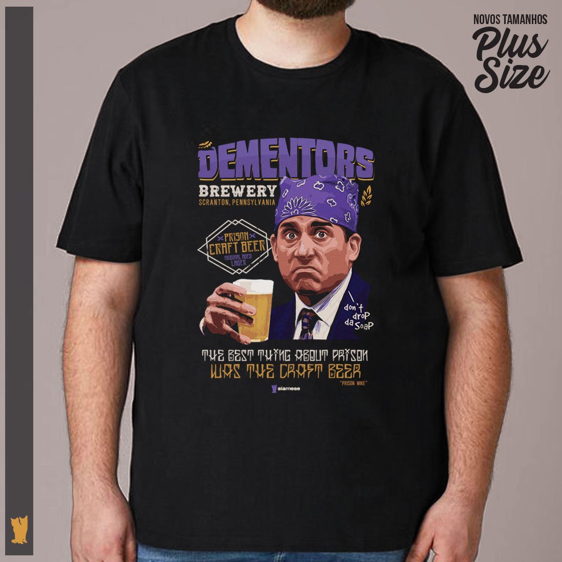 Nome do produto: SIAMESE PLUS SIZE THE OFFICE PRISON MIKE