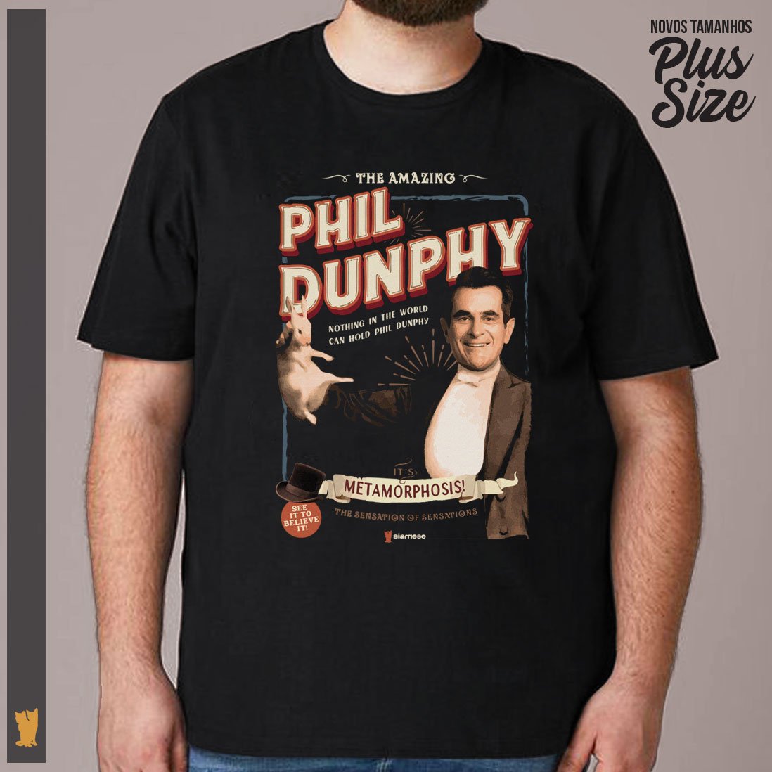 Nome do produto: SIAMESE PLUS SIZE MODERN FAMILY PHIL DUNPHY