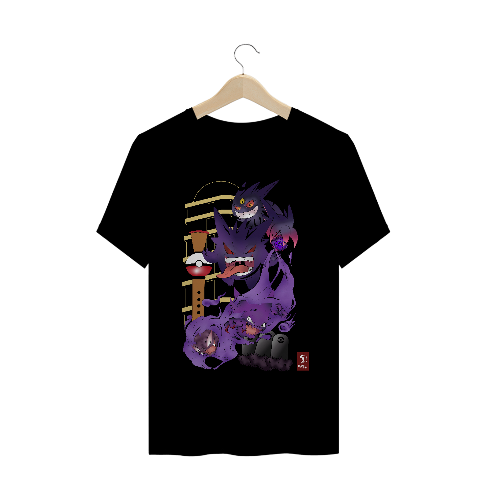 Camiseta Pokémons Fantasmas Masculina