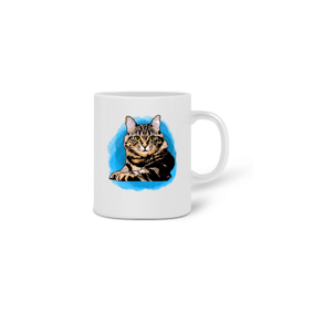 CANECA GATO MALHADO AQUA
