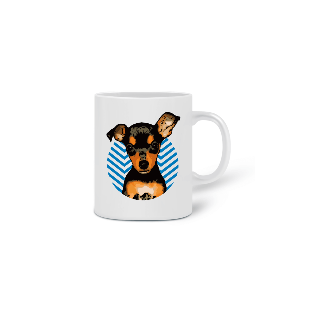 Nome do produto: CANECA PINSCHER BLUE