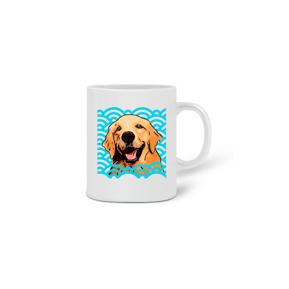 Nome do produto: CANECA LABRADOR BLUE