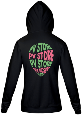 BLUSA ZIPER UNISSEX SOPA DE LETRA GREEN