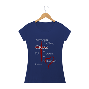 Nome do produtoBaby Look Toquei a Tua Cruz (escura)