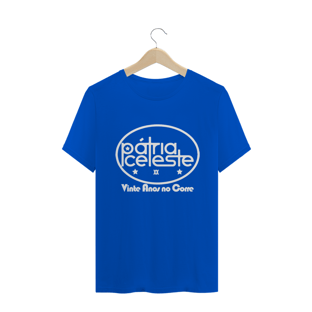 Nome do produtoCamiseta Pátria Celeste Vinte Anos no Corre (escura)