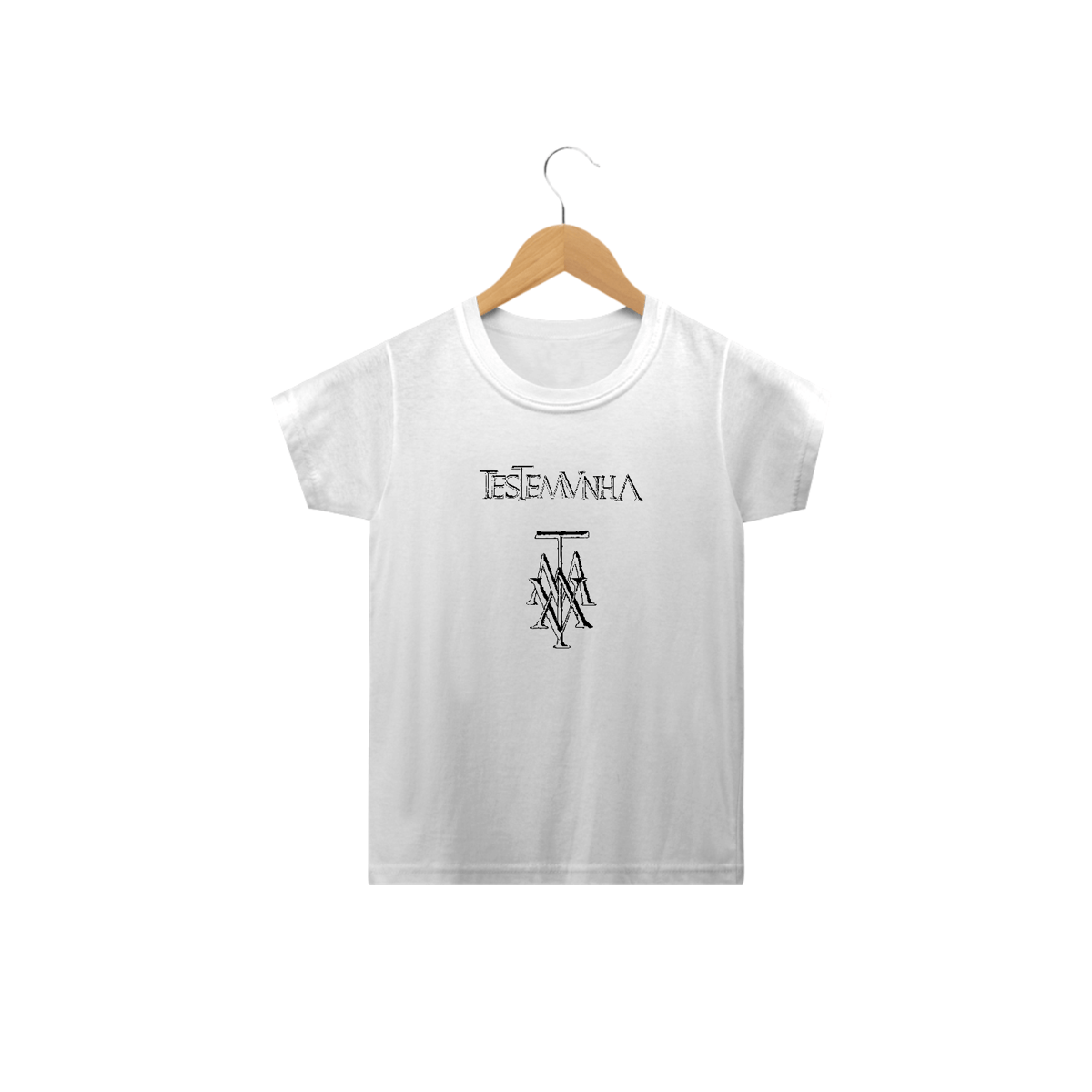 Nome do produto: Camiseta Infantil Testemunha Básica clara