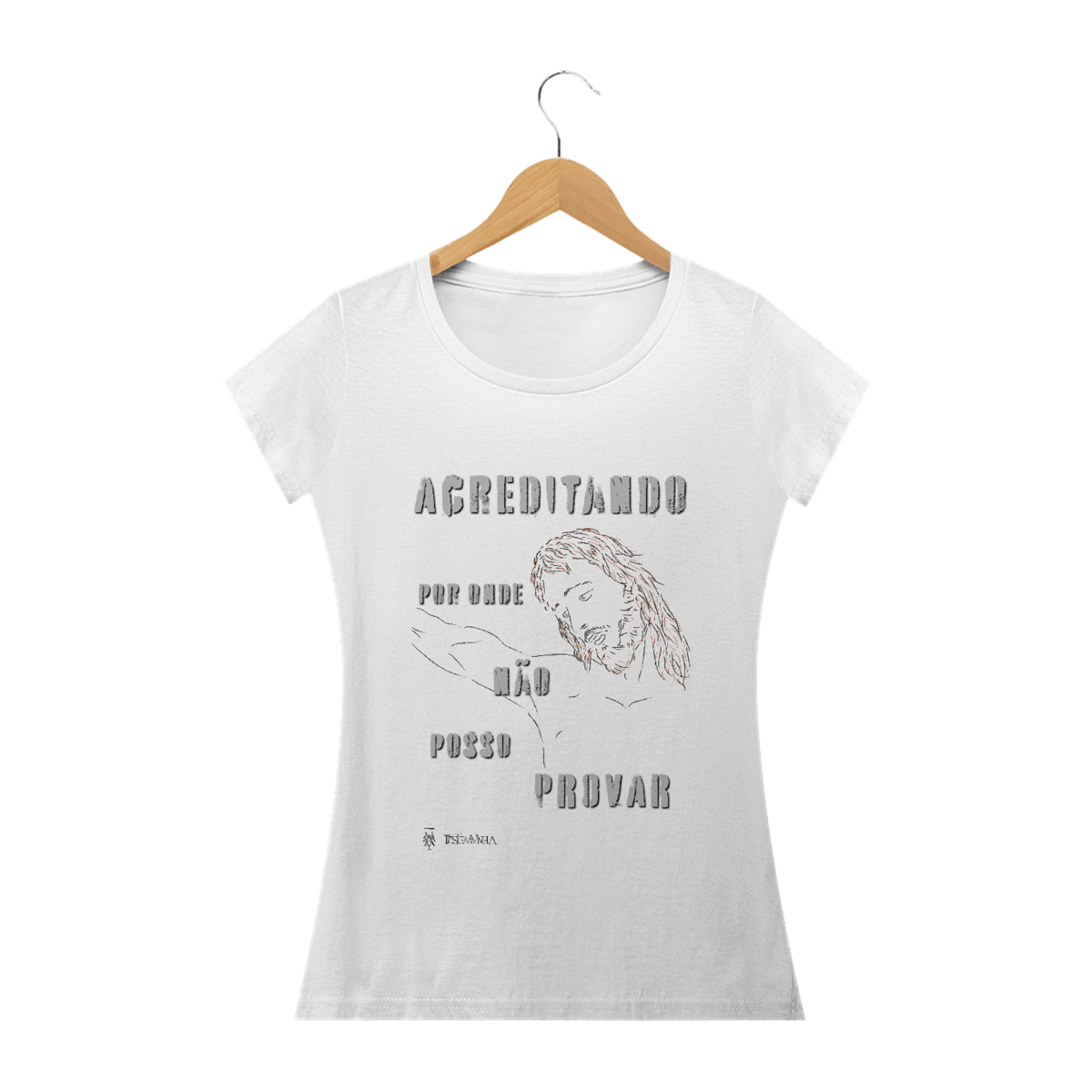 Nome do produto: Baby Look Acreditando (clara)