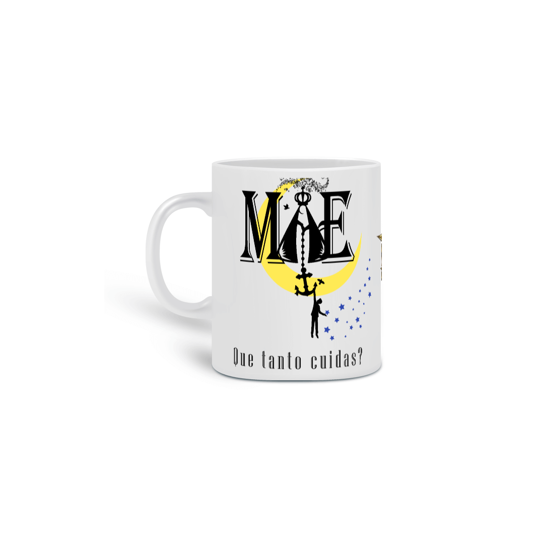 Nome do produto: Caneca Voz Eterna Mãe Que Tanto Cuidas?