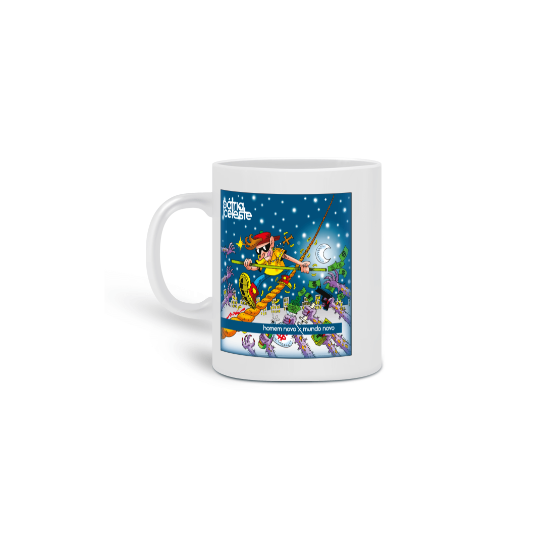 Caneca Pátria Celeste Homem Novo x Mundo Novo