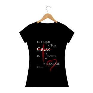 Nome do produtoBaby Look Toquei a Tua Cruz (escura)
