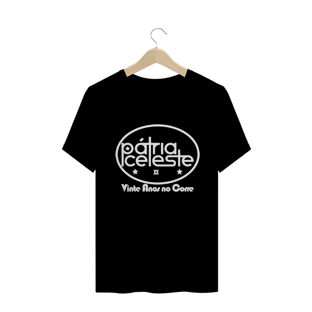 Nome do produtoCamiseta Pátria Celeste Vinte Anos no Corre (escura)