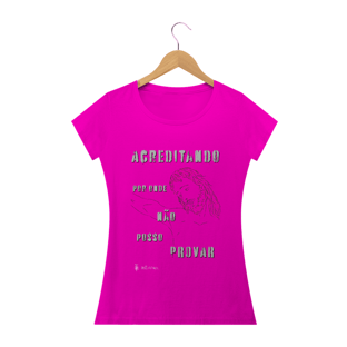 Nome do produtoBaby Look Acreditando (escura)