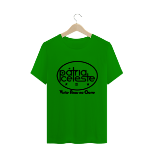 Nome do produtoCamiseta Pátria Celeste Vinte Anos no Corre (clara)