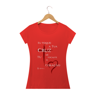 Nome do produtoBaby Look Toquei a Tua Cruz (escura)