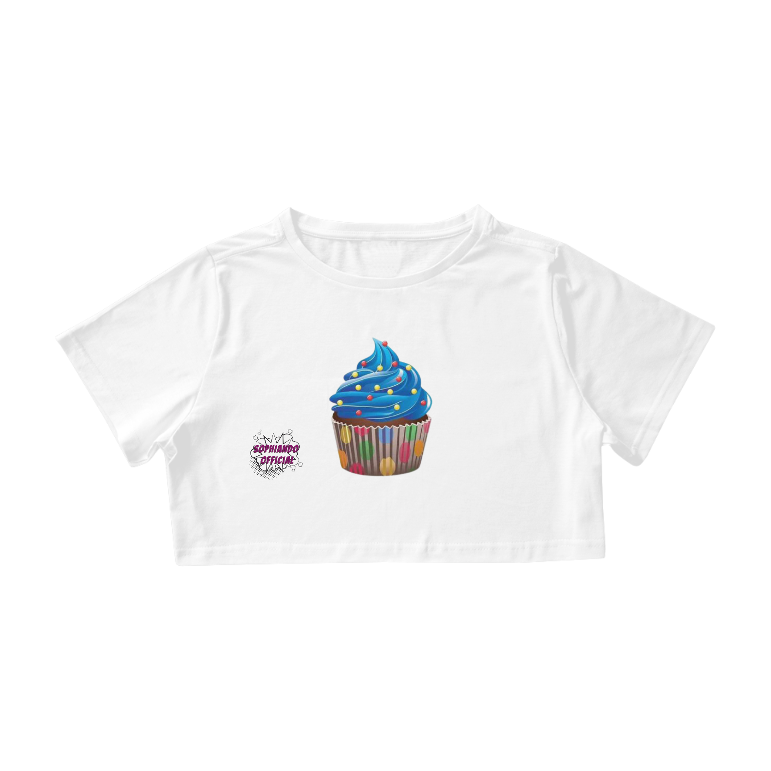 Cupcake! Camisa Cropped Feminino