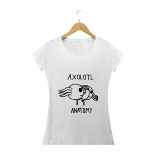 Nome do produtoCamiseta Axolotl Anatomy Feminina