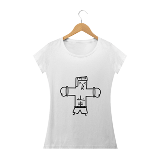 Camiseta Homem Briga Contorno Feminina