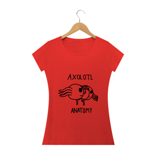 Nome do produtoCamiseta Axolotl Anatomy Feminina