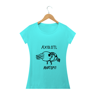 Nome do produtoCamiseta Axolotl Anatomy Feminina