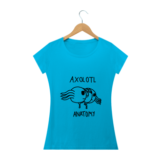 Nome do produtoCamiseta Axolotl Anatomy Feminina