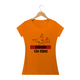 Nome do produtoCamiseta Feminina - Pinscher - Cuidado!