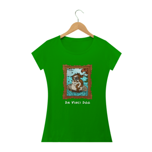 Nome do produtoCamiseta Feminina - Da Vinci Dog