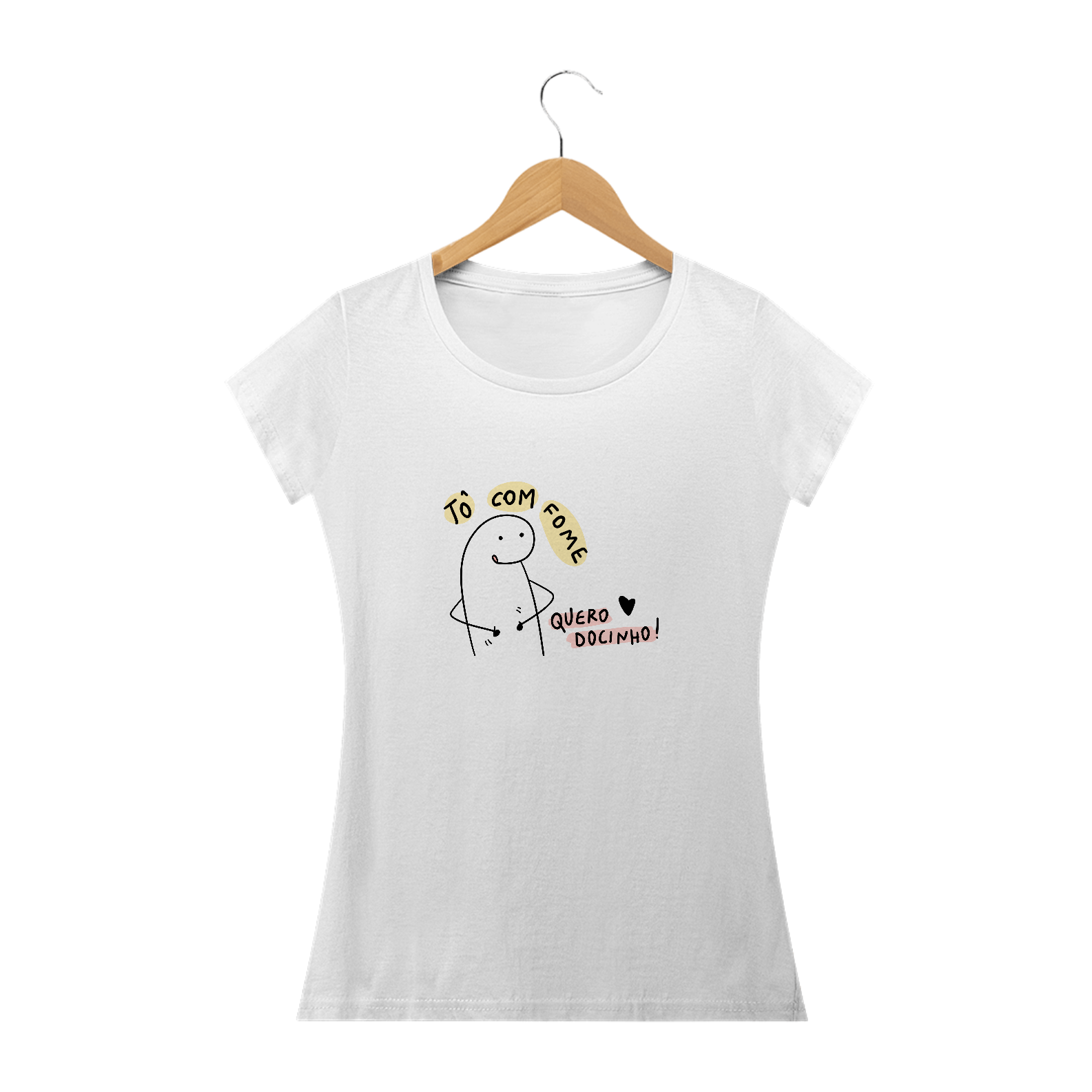 {Coleção Flork Bacana} Camisa Bacana Tô com fome, quero docinho!