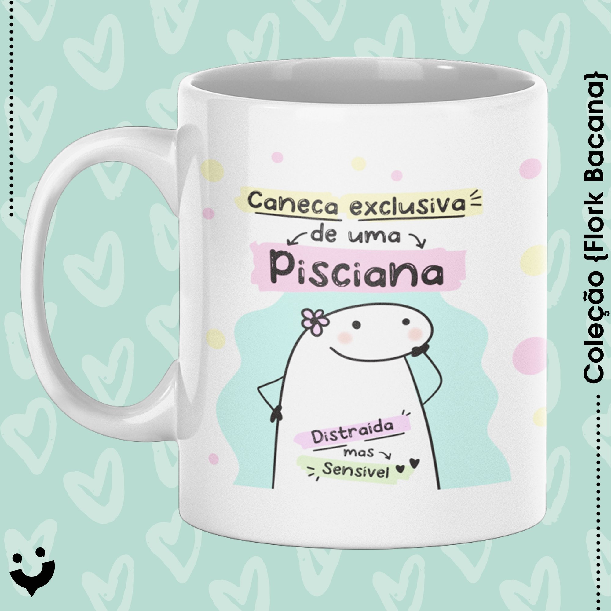 {Coleção Flork Bacana} Caneca Pisciana