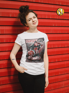 Nome do produtoCamiseta Capitã Carter pôster
