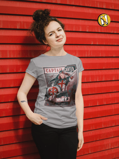 Nome do produtoCamiseta Capitã Carter pôster