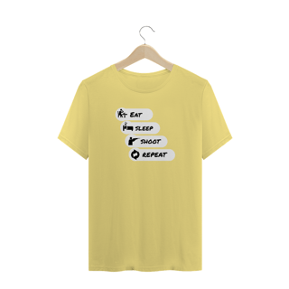 Nome do produto Camisa - Eat, sleep, shoot, repeat
