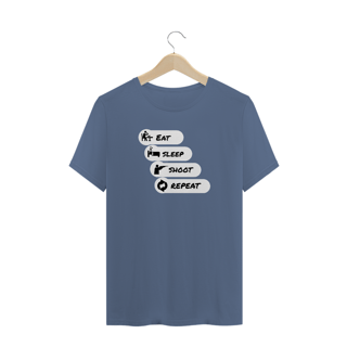 Nome do produto Camisa - Eat, sleep, shoot, repeat