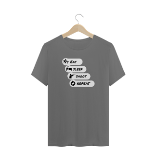 Nome do produto Camisa - Eat, sleep, shoot, repeat