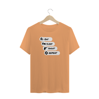 Nome do produto Camisa - Eat, sleep, shoot, repeat