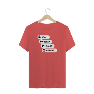 Nome do produto Camisa - Eat, sleep, shoot, repeat