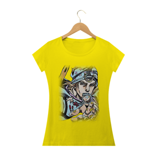 Nome do produtoCamiseta Babylook Johnny Joestar - Camiseta JoJo's Bizarre Adventure Part 7 - Steel Ball Run