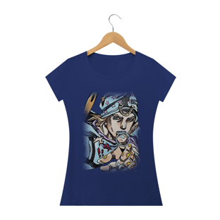 Nome do produtoCamiseta Babylook Johnny Joestar - Camiseta JoJo's Bizarre Adventure Part 7 - Steel Ball Run