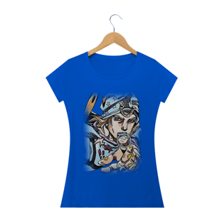 Nome do produtoCamiseta Babylook Johnny Joestar - Camiseta JoJo's Bizarre Adventure Part 7 - Steel Ball Run