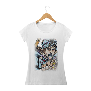 Nome do produtoCamiseta Babylook Johnny Joestar - Camiseta JoJo's Bizarre Adventure Part 7 - Steel Ball Run