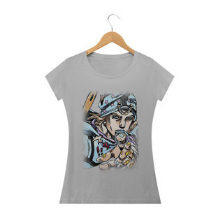 Nome do produtoCamiseta Babylook Johnny Joestar - Camiseta JoJo's Bizarre Adventure Part 7 - Steel Ball Run