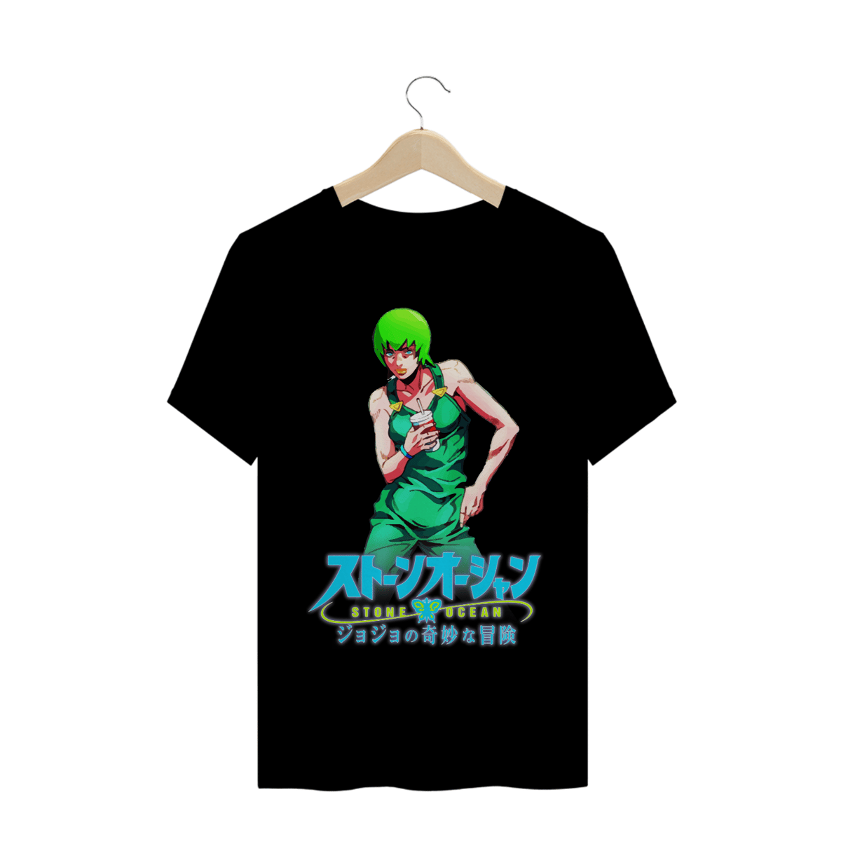Nome do produto: Camiseta Foo Fighters JoJo - Camiseta F.F Jojo Stone Ocean