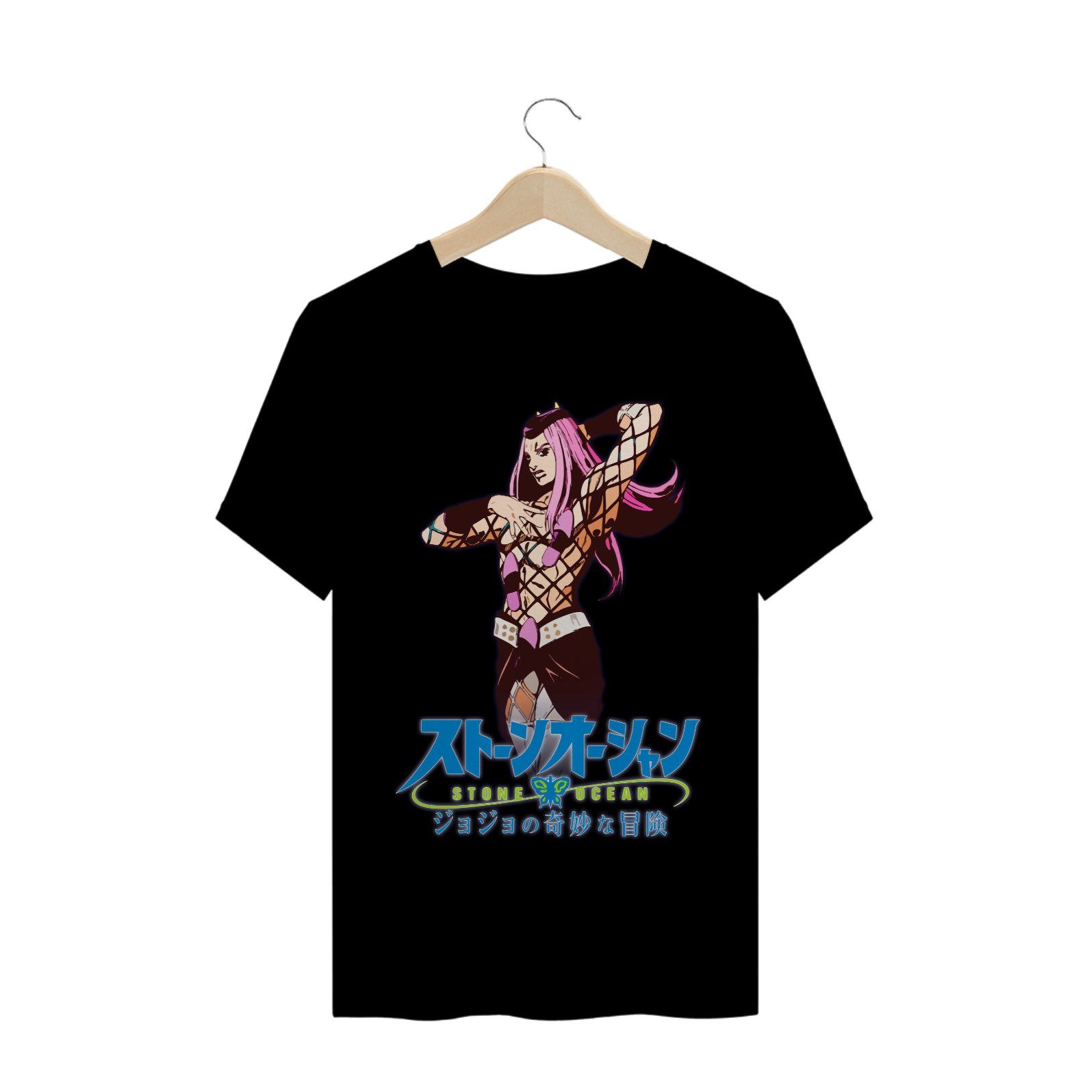 Camiseta Narciso Anasui - Camisa Jojo's Bizarre Adventure Stone Ocean