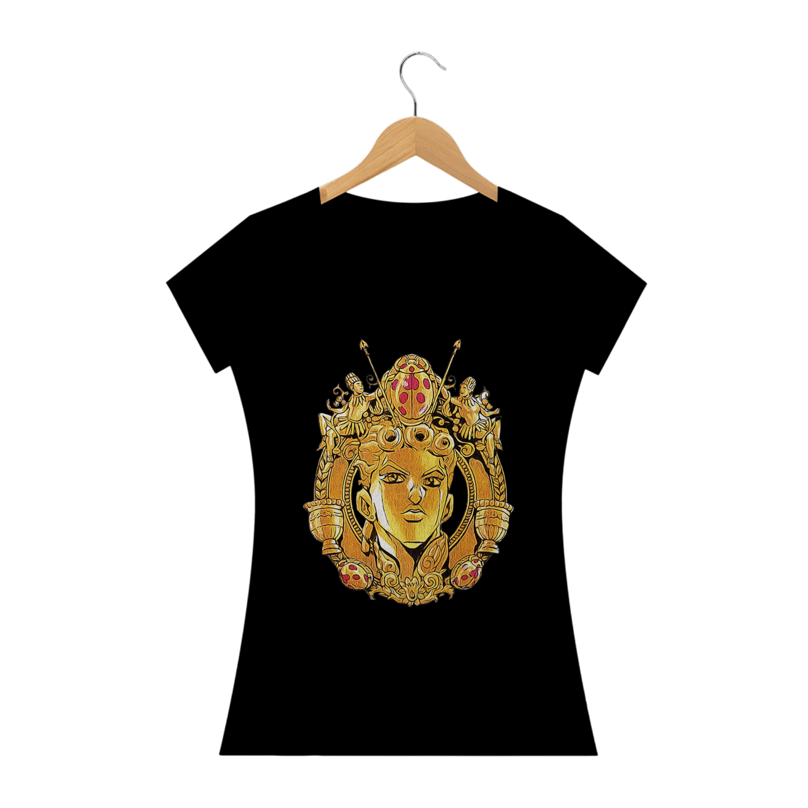 Camiseta Baby Look Giorno Giovanna - Camiseta JoJo's Bizarre Adventure Part 5 Golden Wind