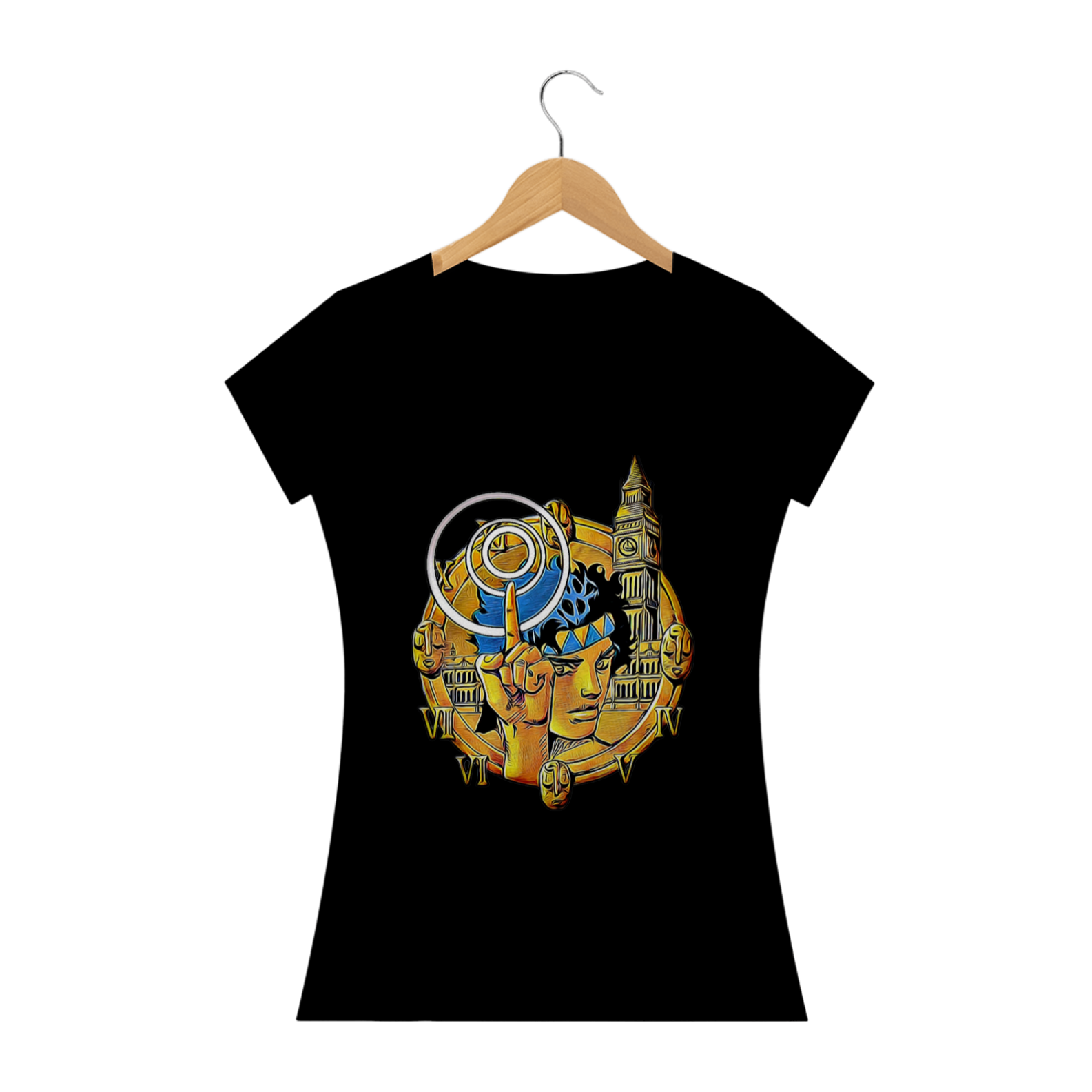 Camiseta Jonathan Joestar - Camiseta Baby Look JoJo's Bizarre Adventure Part 1: Phantom Blood