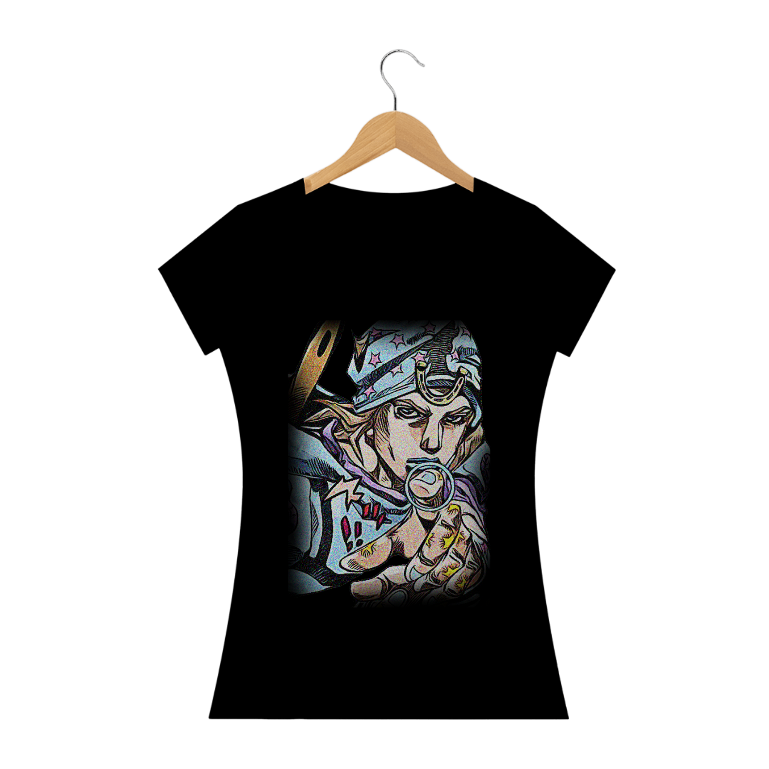 Camiseta Babylook Johnny Joestar - Camiseta JoJo's Bizarre Adventure Part 7 - Steel Ball Run