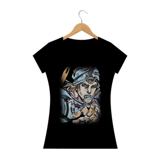 Nome do produtoCamiseta Babylook Johnny Joestar - Camiseta JoJo's Bizarre Adventure Part 7 - Steel Ball Run