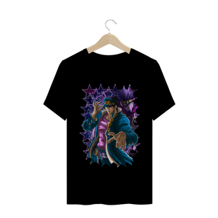Nome do produtoCamiseta Jotaro e Star Platinum - Camisa JoJo's bizarre Adventure